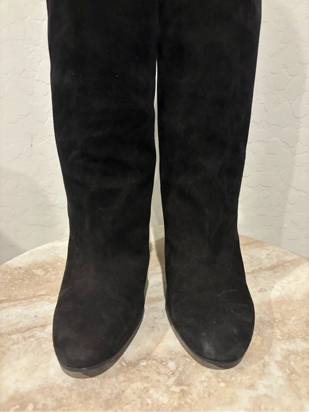 Stuart Weitzman Charlie Women’s Black Knee-High Suede Boots
